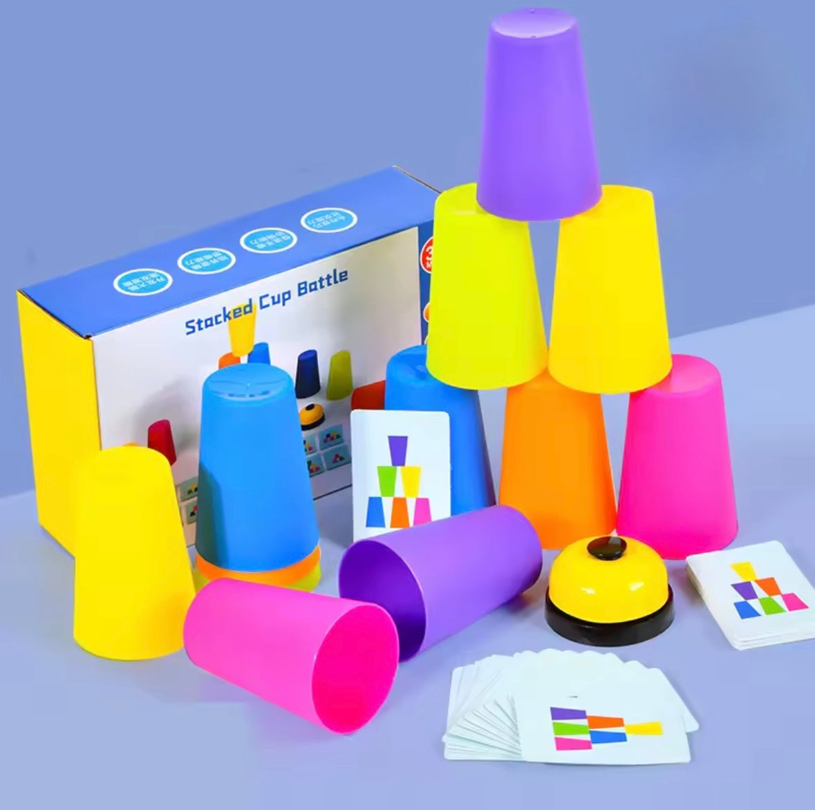 Color Stacking Cups: Develop Fine Motor Skills and Color Recognition