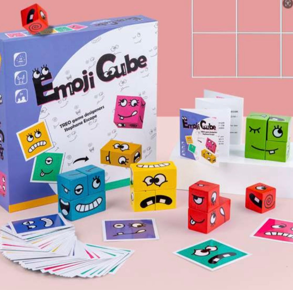 Emoji Face Cube Game: Identifying Expressions