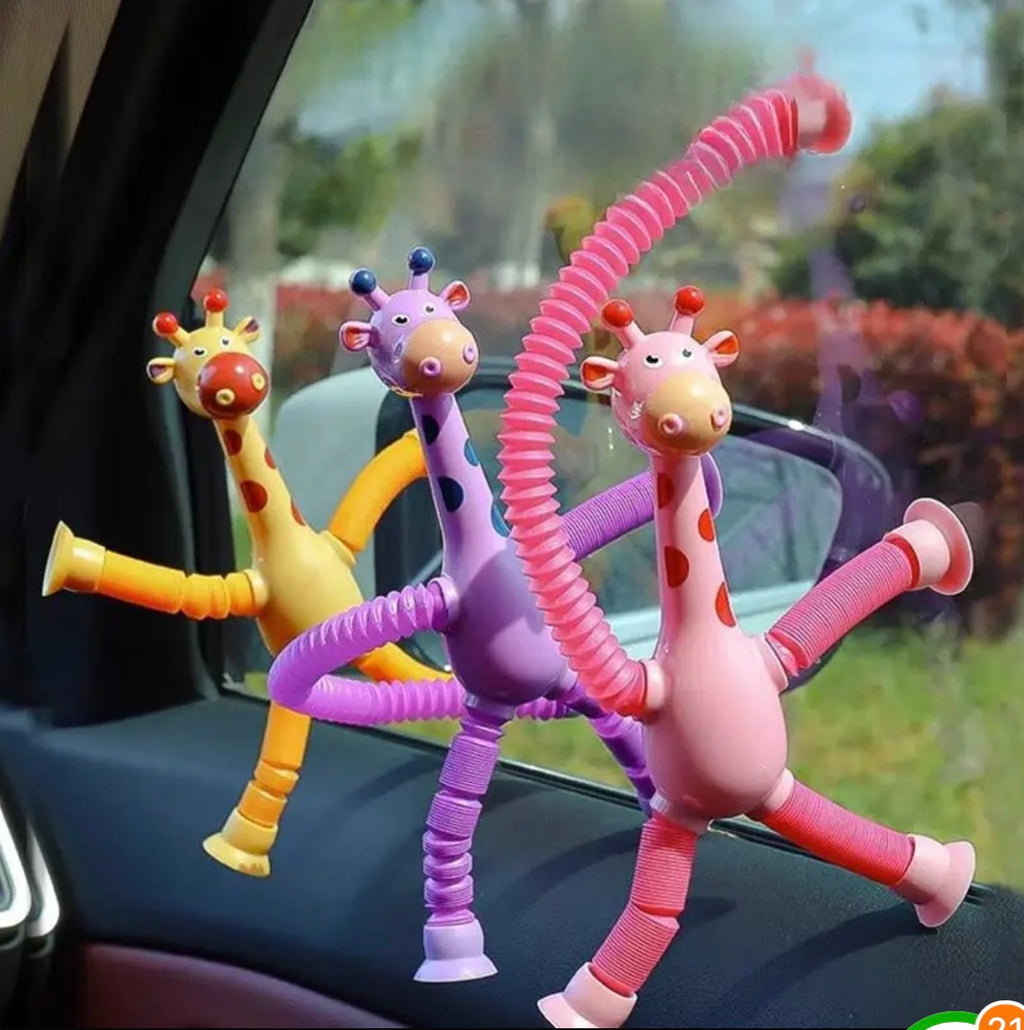 4 piece Sensory Giraffe Tube: Focus and Motor Skill Enhancer