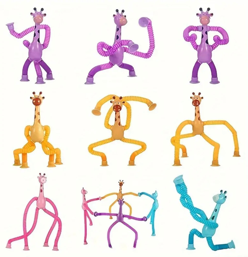 4 piece Sensory Giraffe Tube: Focus and Motor Skill Enhancer