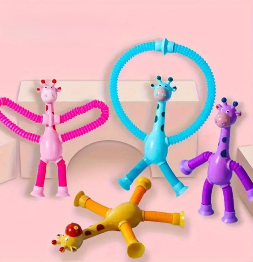 4 piece Sensory Giraffe Tube: Focus and Motor Skill Enhancer